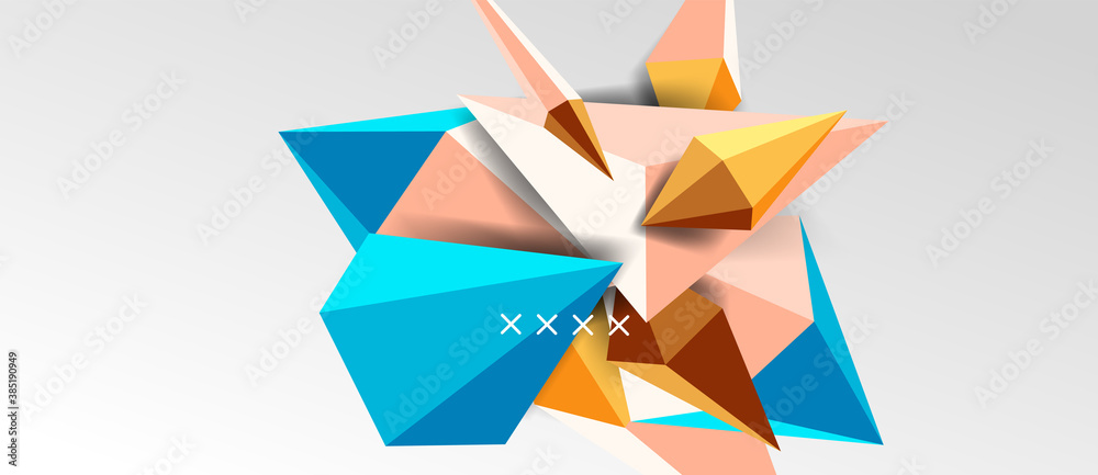 3d low poly abstract shape background vector illustration 3d low poly abstract shape background vector illustration
