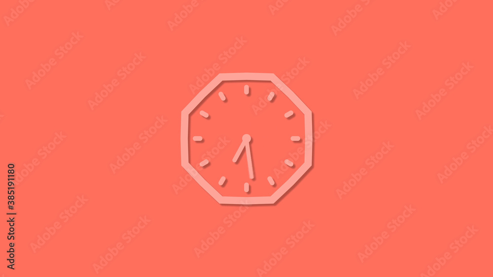 Amazing counting down 12 hors 3d clock isolated on red background, Clock icon ,New clock icon Amazing counting down 12 hors 3d clock isolated on red background, Clock icon ,New clock icon
