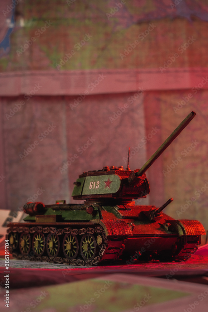 model of the Russian tank T 34