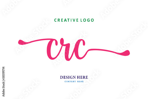 simple CRC font arrangement is easy to understand, simple and authoritative