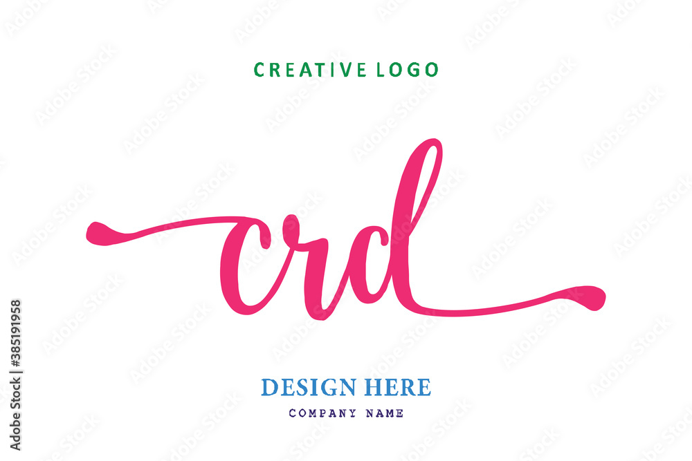 simple CRD font arrangement is easy to understand, simple and authoritative