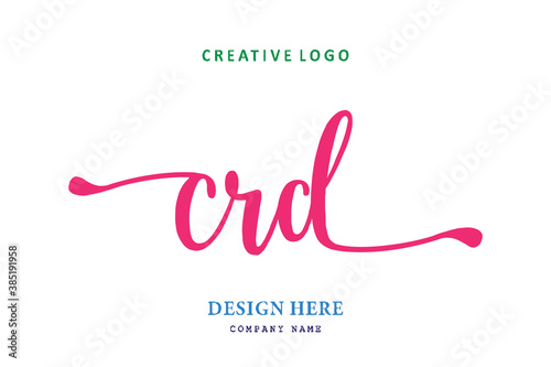 simple CRD font arrangement is easy to understand, simple and authoritative