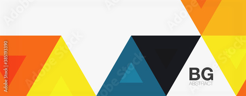 Mosaic triangle pattern abstract background for cover, banner, flyer and poster and other template