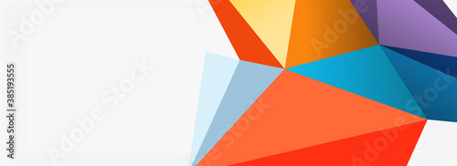 3d mosaic abstract backgrounds, low poly shape geometric design