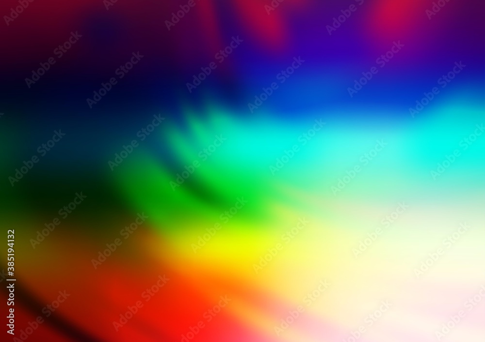 Obraz premium Light Multicolor, Rainbow vector abstract blurred pattern.