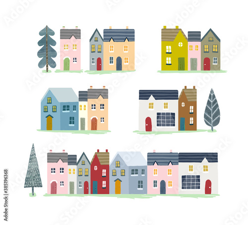 北欧風 家のイラスト
