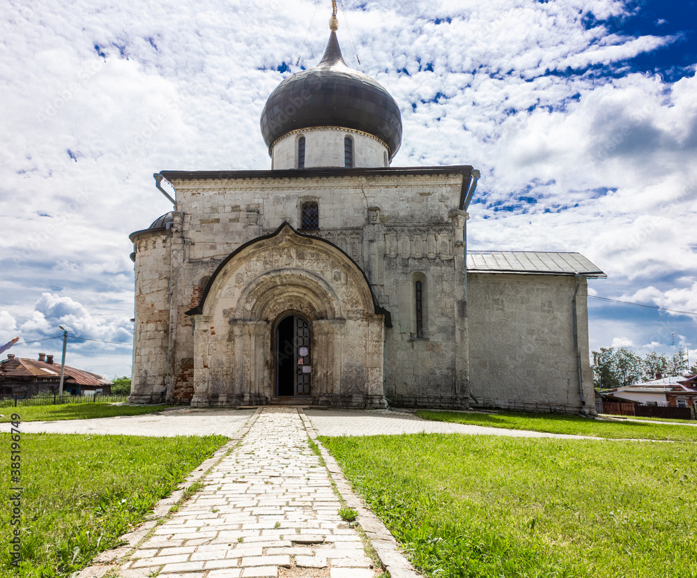 Russia, Yuryev-Polsky. Cathedral of St. George the Victorious.