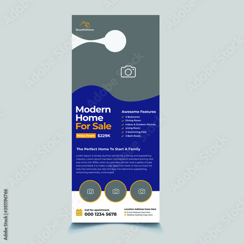 Modern Real Estate Door Hanger