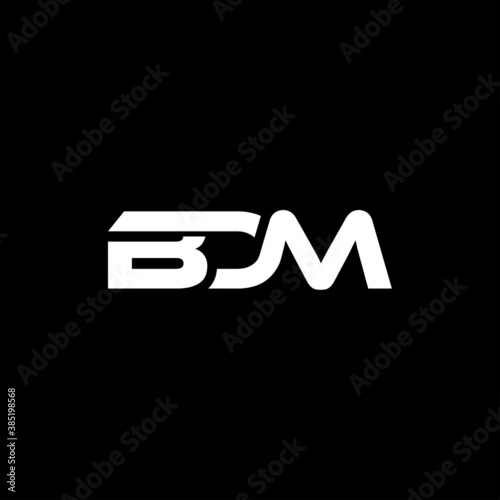 BDM Letter Initial Logo Design Template Vector Illustration