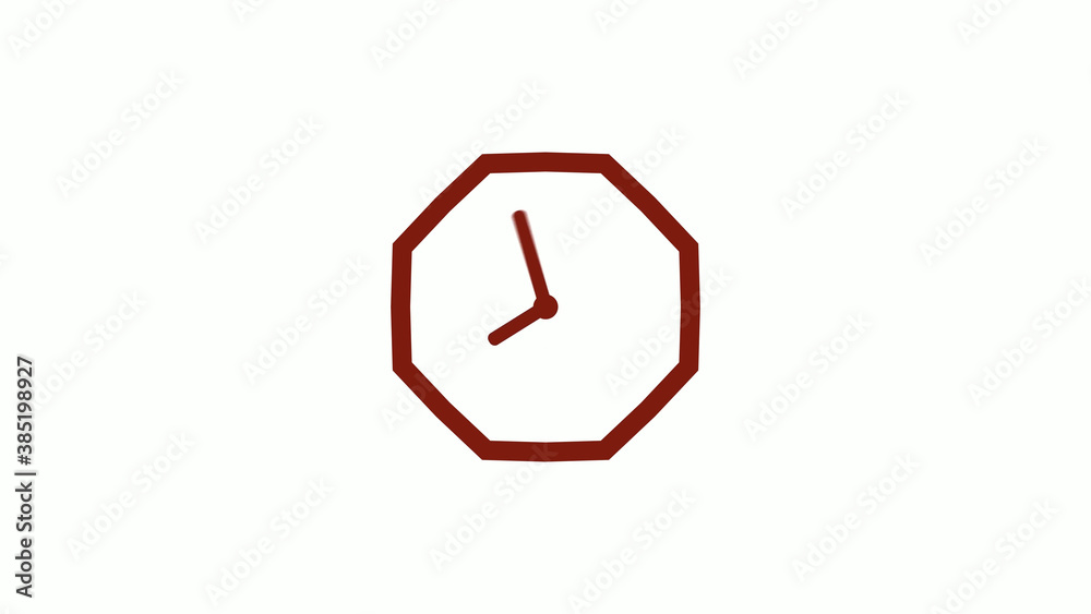New red dark counting down cock icon on white background, 12 hours clock icon New red dark counting down cock icon on white background, 12 hours clock icon