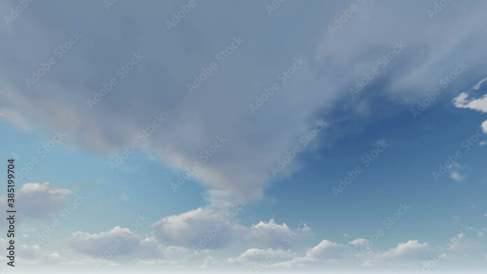 Sunny blue sky, nature white clouds. Cloud movement timelapse, 4k timelapse. Sunny blue sky, nature white clouds. Cloud movement timelapse, 4k timelapse.