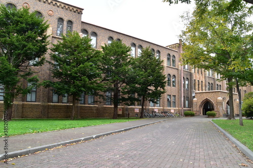 The view of Hokkaido University in Sapporo City, Japan