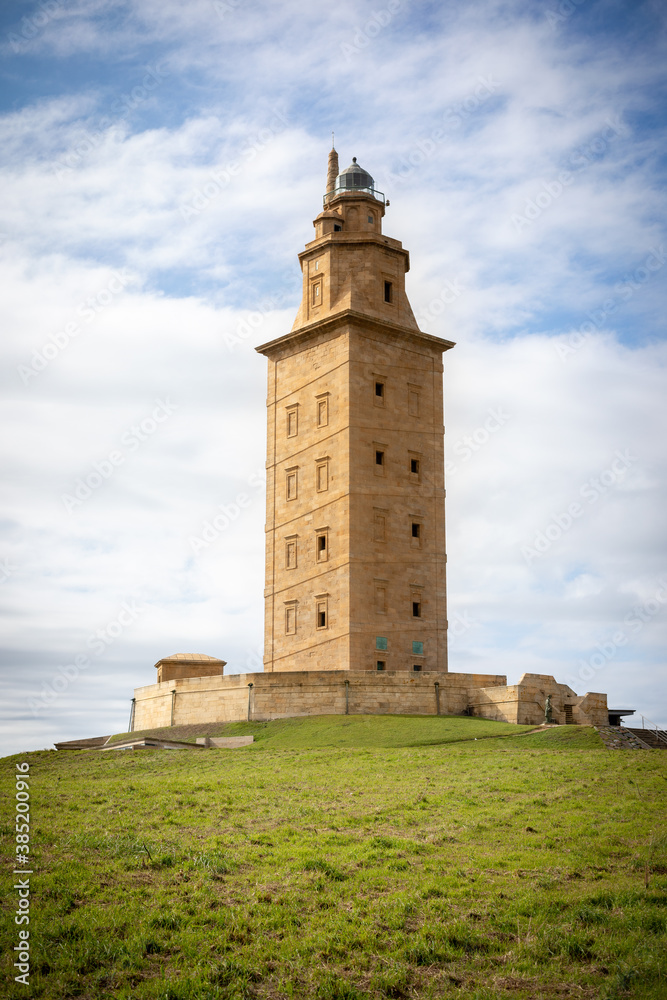 tower of hercules in La Coruna, Spain.