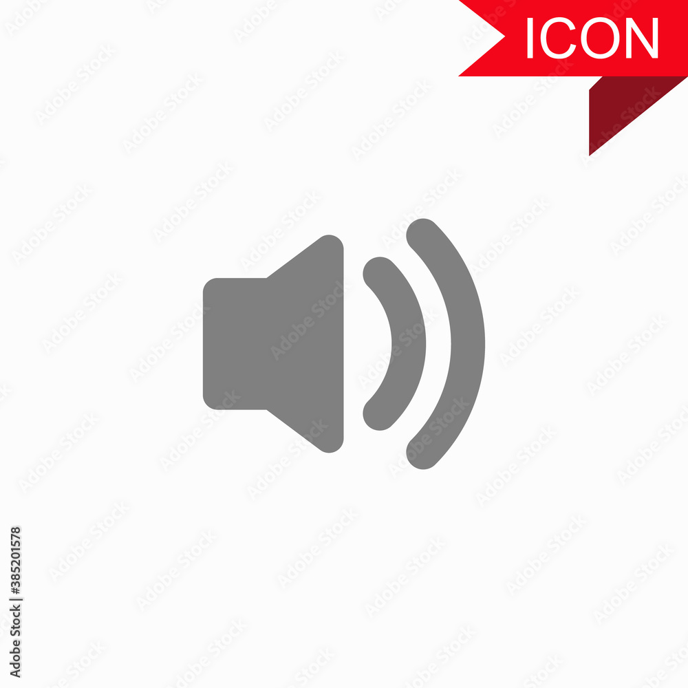 Audio speaker icon for graphic and website Audio speaker icon for graphic and website