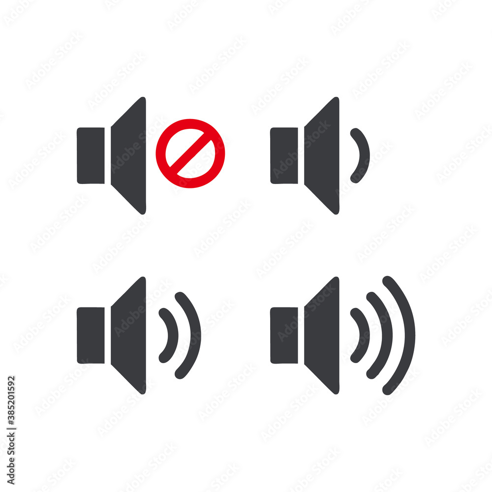 Audio speaker volume icon logo Audio speaker volume icon logo