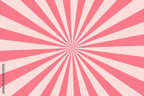 Retro pink rays background  illustration design 