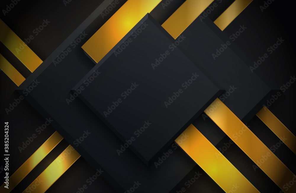 Luxury black and gold abstract geometric background Luxury black and gold abstract geometric background