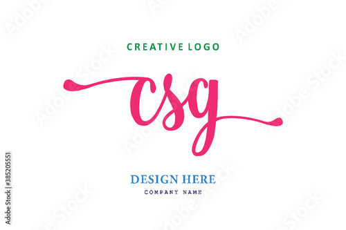 simple CSG typeface logo is easy to understand, simple and authoritative