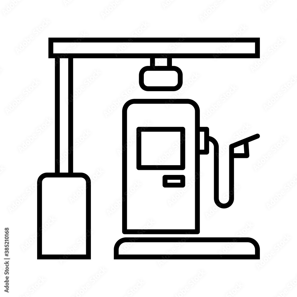 gas station vector icon on white background gas station vector icon on white background