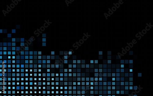 Dark BLUE vector texture in rectangular style.