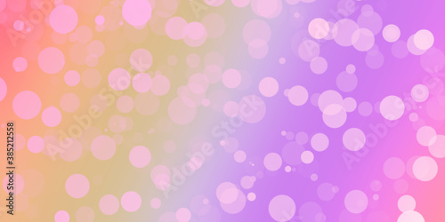 white bokeh on multi color background . abstract circle pattern on gardient multi coclor