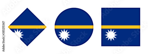 nauru flag icon set. isolated on white background Free Download nauru flag icon set. isolated on white background - GFXLoad