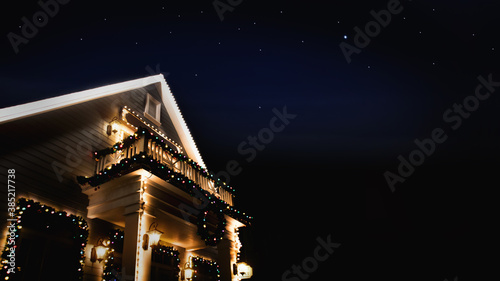 decoration light on house photo