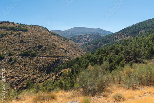 Mountainous landscape in the Sierra de los Filabres in southern Spain