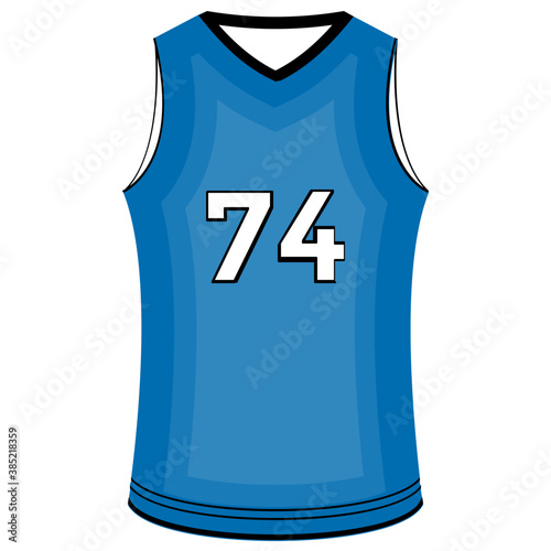 
Sleeveless athletic vest with number print 
