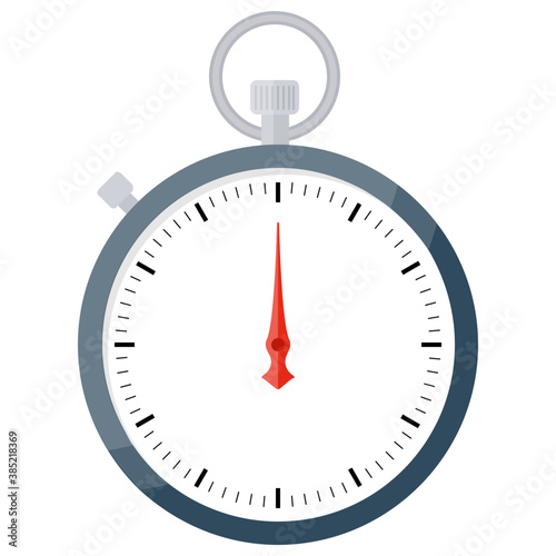 
Countdown with this stopwatch flat icon design
