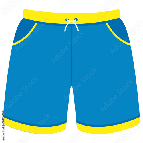 
Beachwear and summer clothing, denim shorts 
