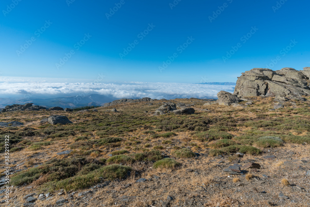 Mountainous landscape in the Sierra de los Filabres in southern Spain