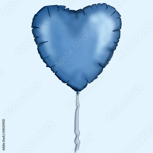 Isolated balloons for valentines day or birthday . High quality photo