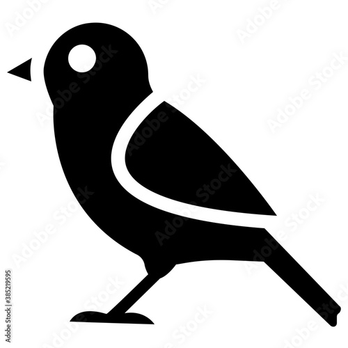 
Bird icon on white background
