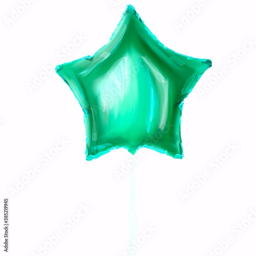 Isolated balloons for valentines day or birthday . High quality photo
