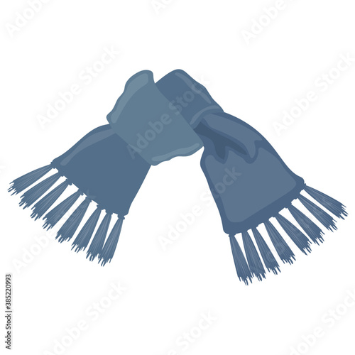 
A colorful sheer scarf with knot for accessory wear 
