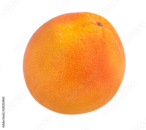 Fresh grapefruit isolated on white background  with clipping path