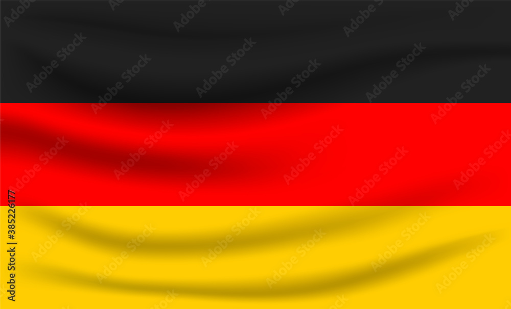 Germany Flag Vector Closeup Illustration Germany Flag Vector Closeup Illustration