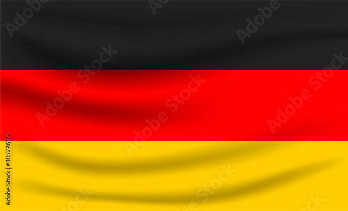 Germany Flag Vector Closeup Illustration 