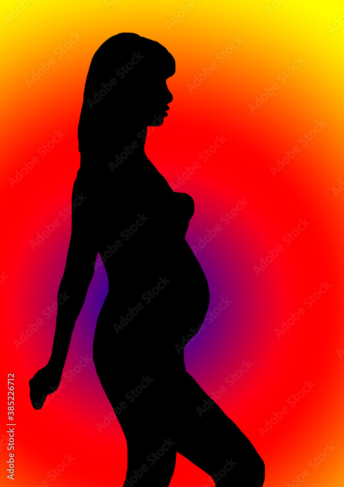 silhouette femme enceinte silhouette femme enceinte