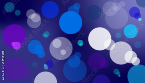 Fond de circulos con efecto bokeh en tonos azules.