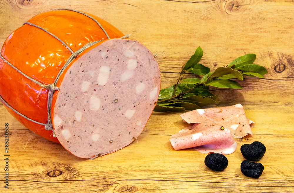 mortadella al tartufo Stock Photo Adobe Stock
