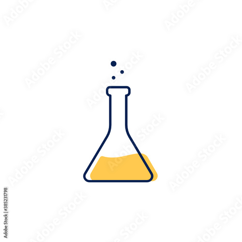 Chemistry and laboratory related line icon. Science and scientific equipment linear icons. Lab and experiment outline vector sign collection
