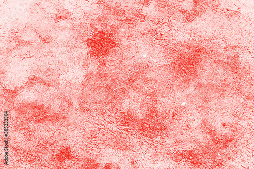 Decorative red background. Paint texture. Red wall surface