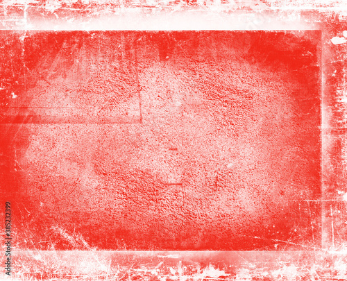 Decorative red background. Paint texture. Red wall surface