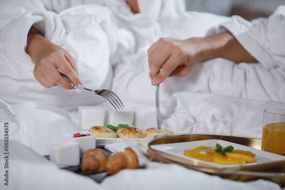 Breakfast in bed.