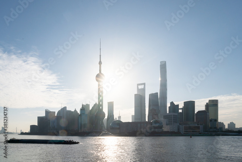 ShangHai city skyline at sunrise