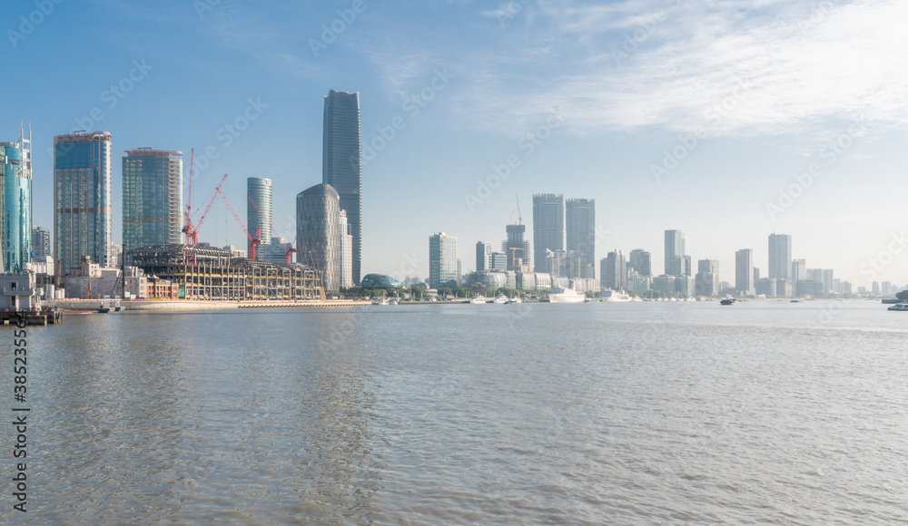 ShangHai city skyline at sunrise ShangHai city skyline at sunrise