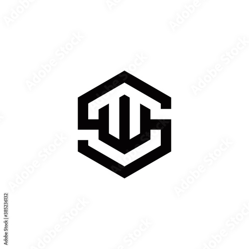s w sw ws initial logo design vector graphic idea creative