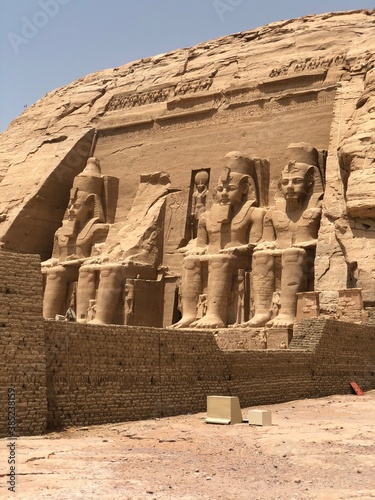 Ancient Abu Simbel Temple in Egypt